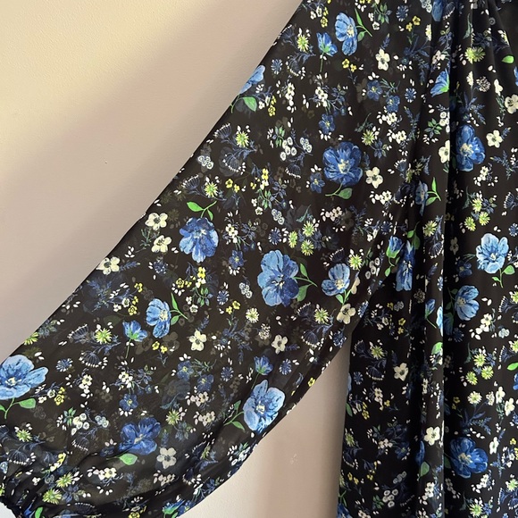 Banana Republic floral, Boho dress. Sheer sleeves. Lined bodice. Size M. - Picture 4 of 9